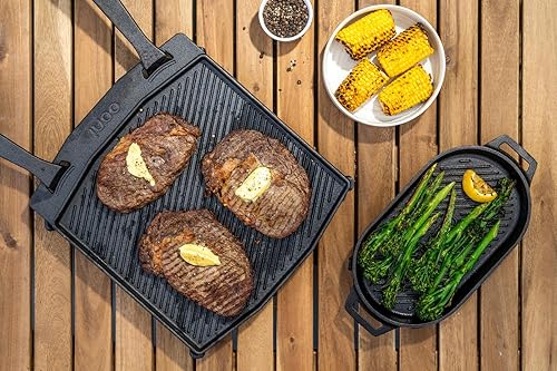 ooni Dual-Sided Grizzler Plate Reversible Cast Iron Pan Cast