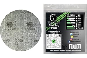 Creating the Difference TruCut Sanding Pad | 2000 grit | 6" Diameter | Made Specifically for Bowling Balls | Resurfacing - Su