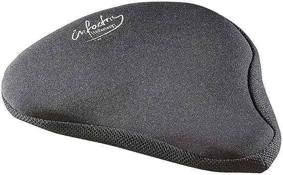 infactory Gelsattel: Ergonomischer Gel-Sattelüberzug Sitzpolster für Cityräder usw. (Gel Sattelauflage Fahrrad)