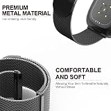 Higgs Magnetic Stainless Steel Mesh Strap for Fitbit Versa 3/4 Sense 2 Black view 3