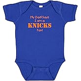 New York Basketball My Dad Says I am Fan Baby Bodysuit