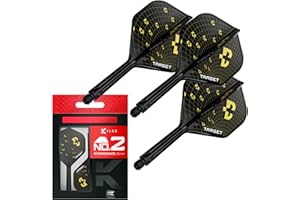 Target Darts K-Flex Bolide Dart Flights & Shafts, No.2 (Intermediate, 26mm) | Pack of 3 Kflex Integrated Flight & Shaft Syste