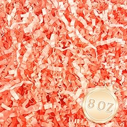 Zankubom 1/2LB Fluorescent Pink Crinkle Cut Paper