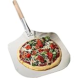 Kitchen Supply 14-Inch x 16-Inch Aluminum Pizza Peel with Wood Handle