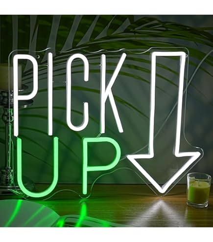 Pick up Here Sign Led light neon light order here pickup here