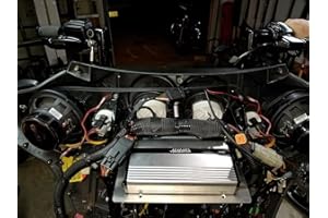 KUSTOM CYCLE PARTS Amp Mount Fits Harley Davidson. Large Amplifier Mount Fits 2013 and Older Batwing Bikes with Aftermarket and Stock Radios for All Larger Amps up to 10" X 5"Will NOT FIT 2014 and Newer Bikes