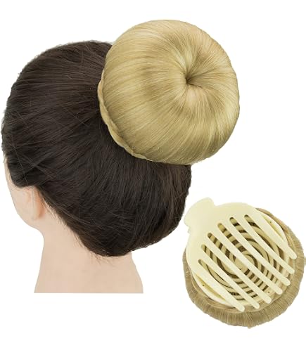 Amazon.com : IMISSU Braided Chignon Bun Maker Scrunchie  display picture 2