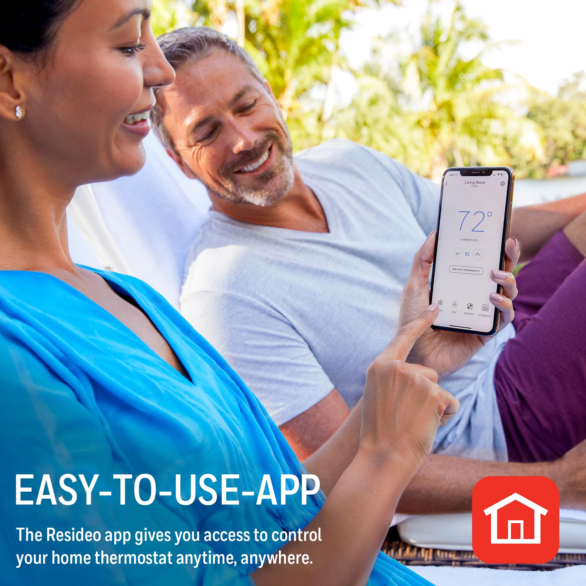 Honeywell Home T9 WIFI Smart Thermostat, Smart Room Sensor Ready, Touchscreen Display, Alexa and Google Assist - View 11