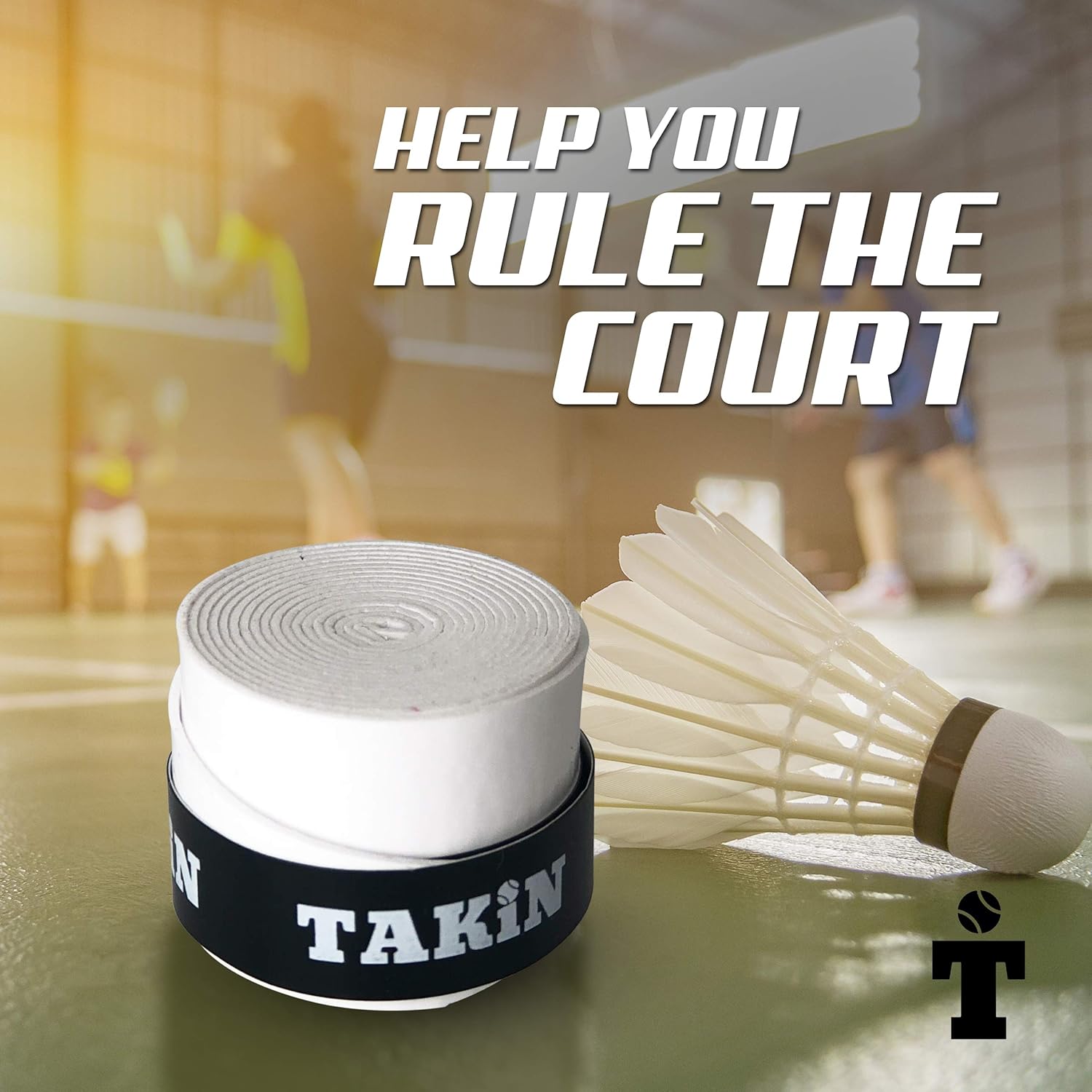 Takin Best Tacky Tennis Grips - Absorbent Over Grip for Tennis Racquet Handle - White Tennis Racket Grip Tape Replacement for Rackets - 3 Pack Overgrips and Overwraps : Sports & Outdoors