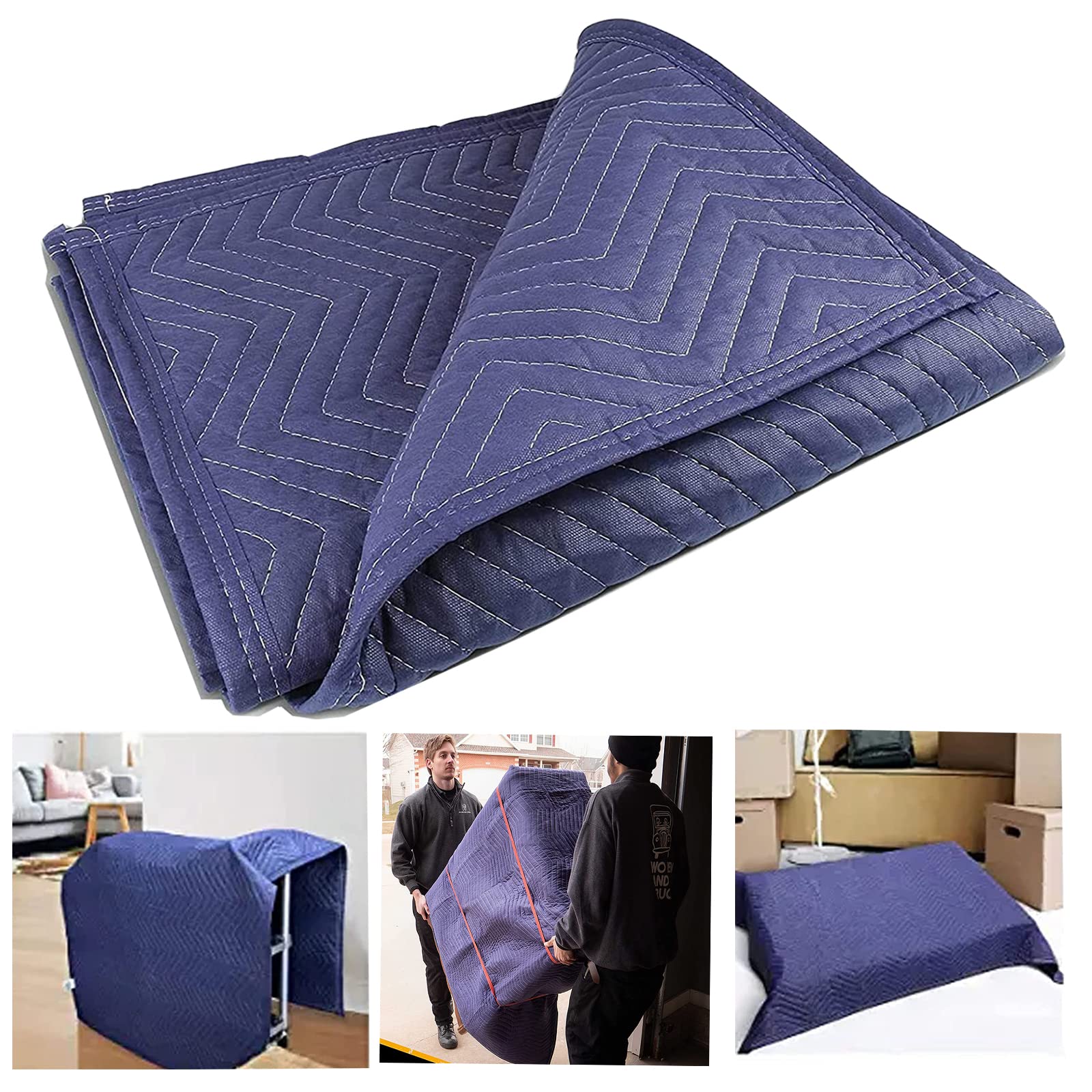 Moving Blankets Heavy Duty 102 * 193cm Professional Packing Blanket for Moving Environmental Moving Supplies