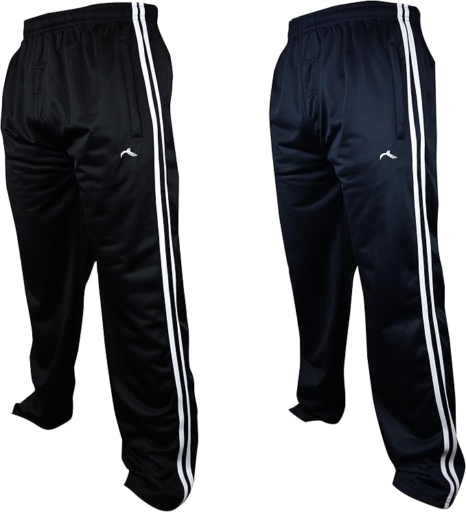 lonsdale 2 stripe tracksuit bottoms mens