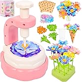 HOLYOWL DIY Flower Bouquets Craft Kits for Kids, Build Your Flower Bouquet Making Kits Educational Activity Toy Birthday Gifts for 4 5 6 7 8 9+ Years Old Toddler Girls & Boys
