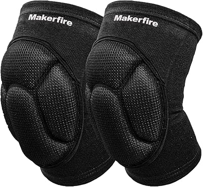 Makerfire Protective Knee Pads Thick Sponge Anti-Slip Sleeve Pair (L)