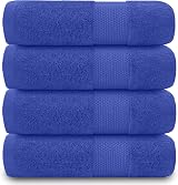 GC GAVENO CAVAILIA Fade Resistant Bath Towels Set 700GSM 100% Cotton Royal Blue