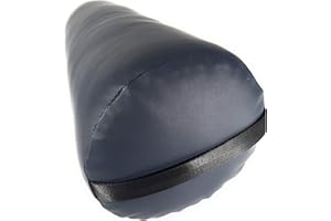 Fluffy Massage Bolster Pillow by NRG - 8"W x 26"L Full Round Massage/Spa Table Bolster with Carrying Strap - Supports Neck, Knees or Ankles - PVC Free Vinyl Upholstery - CFC Free Foam - Color: Agate
