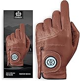 CLAPLEY Men’s Golf Glove – Premium Cabretta Leather with Magnetic Ball Marker, Breathable Design, Good Elasticity, Precious Gift for Golfers, Super Soft Feel, Left and Right Hand, Secure Fit