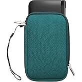 kwmobile Carrying Case Compatible with Nintendo 3DS XL - Neoprene Console Pouch with Zipper - Petrol