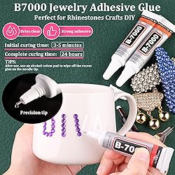 Resin Rhinestones for Crafting with B7000 Jewelry