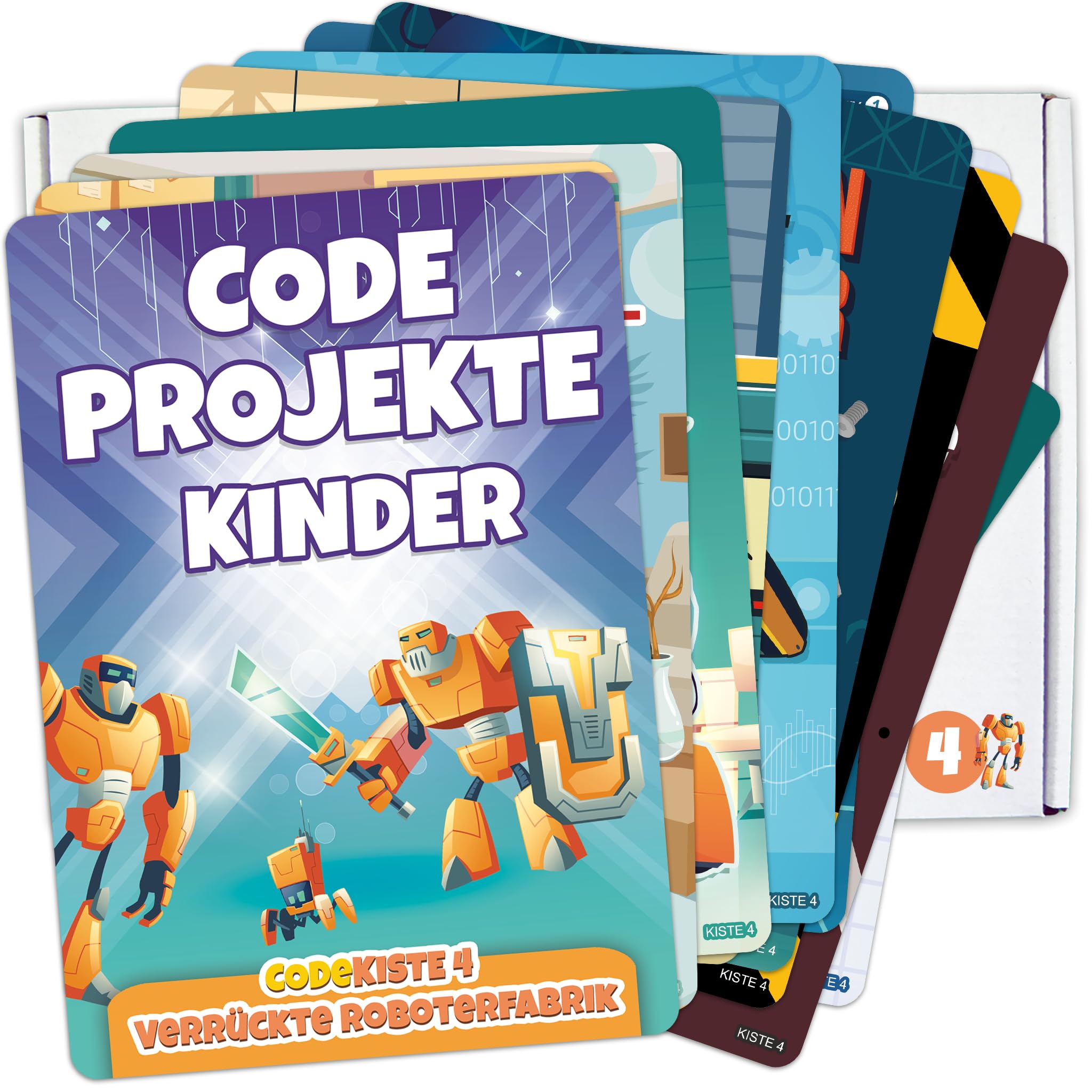 CodeKiste 4 - Programming For Children - Crazy Robot Factory - Programming Basics: If Queries and Loops (Box 4 of 12)