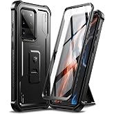 Dexnor Full Body Case for Samsung Galaxy S20 Ultra/6.9 inches, [Built in Screen Protector and Kickstand] Heavy Duty Military Grade Protection Shockproof Protective Cover for Galaxy S20 Ultra,Black