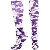 Tie Dye Multisport Tube Socks Soccer Softball Volleyball for Girls Boys Women and Men Youth and Adult
