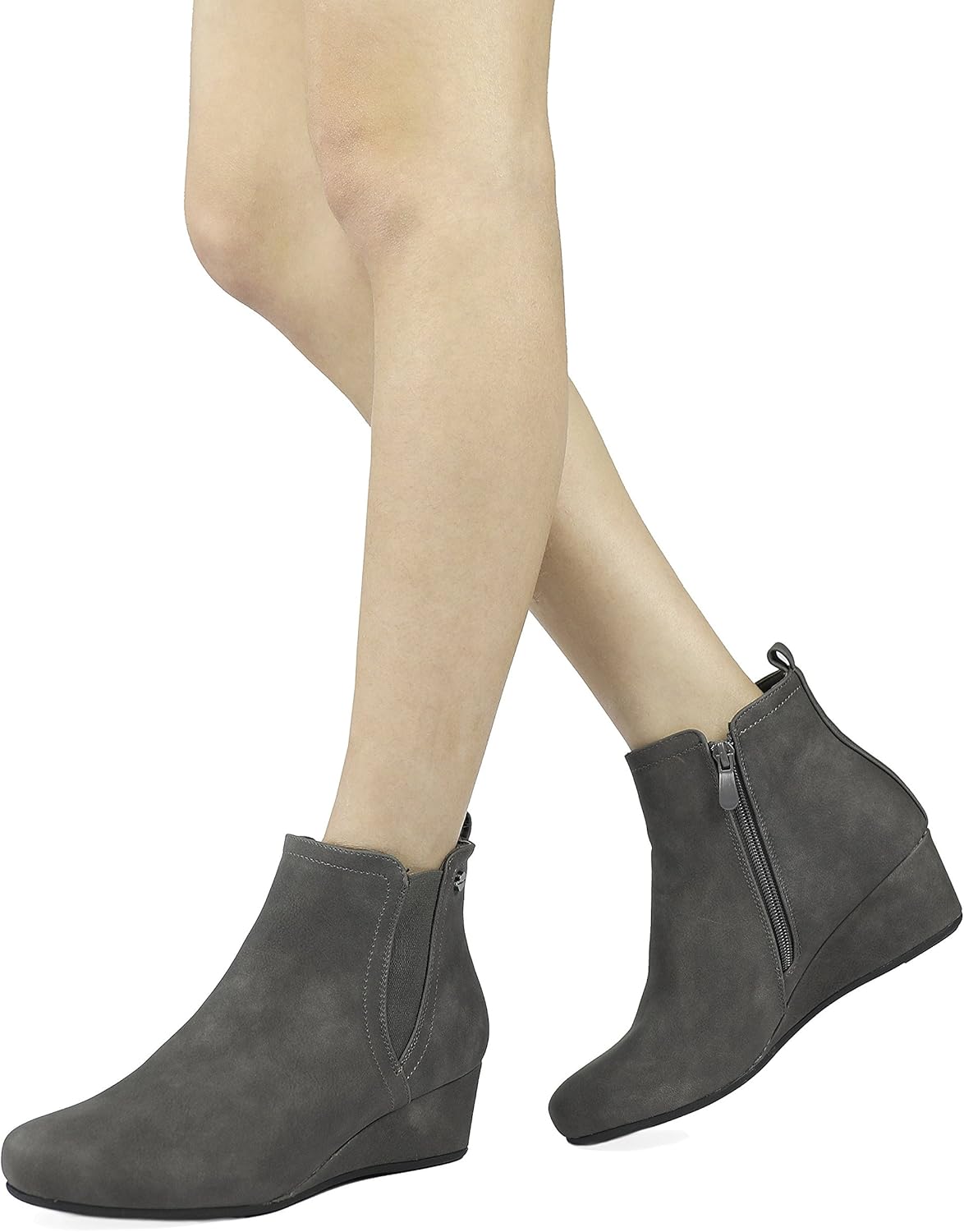 Low wedge ankle boots Clearance