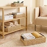 woodluv Storage Baskets Nesting Organiser 44x32x12.5 cm Seagrass view 3