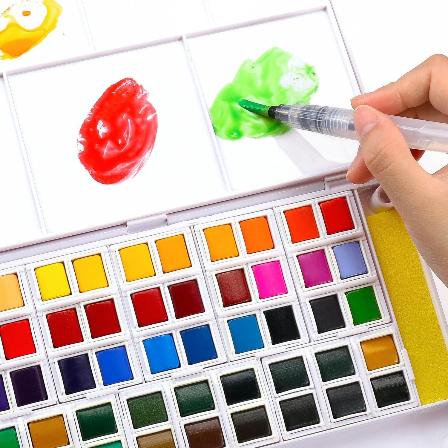 Dyvicl Watercolor Paint Set 48 Assorted Watercolors Field Sketch Set