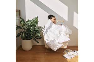 Brooklinen Lightweight Luxury Down Alternative Comforter, Vegan and Hypoallergenic – 100% Cotton Sateen Shell, Baffle Box Construction, King/California King Size | Best Down Alternative Comforter