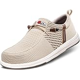 LARNMERN Steel Toe Loafers Women Slip On Work Safety Shoes Walking Sneakers | Lightweight, Comfortable, Wide, Tennis, Casual, Dress, Hands Free, Breathable, Lounging, Construction, Flat, Warehouse