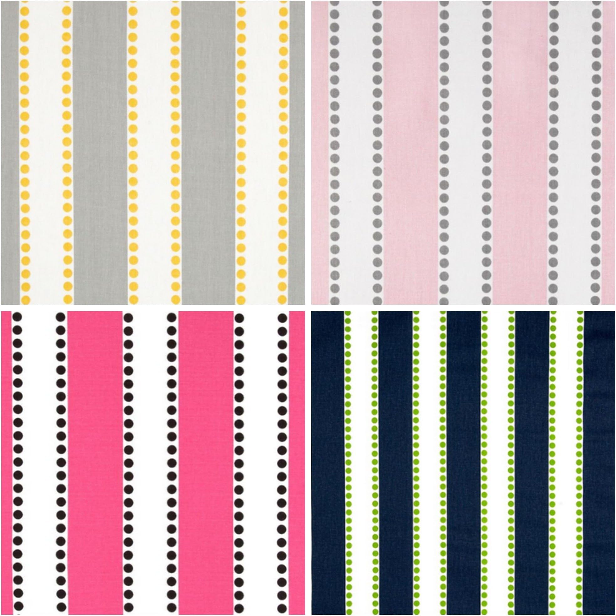 Custom Roman Shade in Lulu Stripes