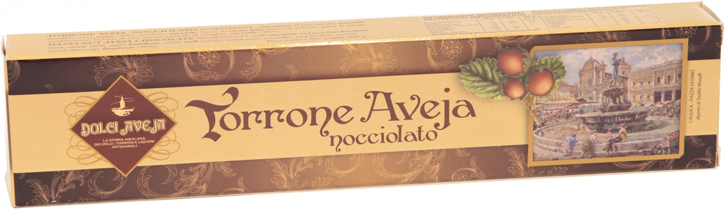 Gianduia Nougat with Piedmontese Hazelnuts - 200 gr - Dolci Aveja