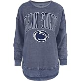Royce Apparel Women's Long Sleeve Vintage Fleece Top - Rounded Bottom Crew Neck Sweatshirt