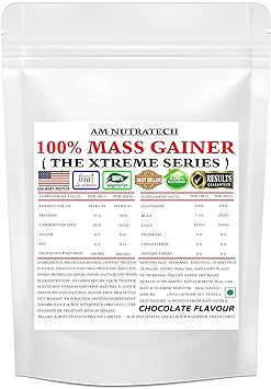 A M Nutratech Chocolate Flavour Mega Mass Gainer 2 Lbs Best Result Amazon In Health Personal Care