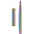 Asvine Hongdian Forest Fountain Pen Extra Fine Nib Rainbow Color with Converter and Metal Pen Box Set