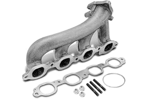 A-Premium Left Side [8Cyl 5.3 6.2L] Engine Exhaust Manifold Kit W/Gaskets & Studs & Nuts Fit for Chevy, GMC & Cadillac Models