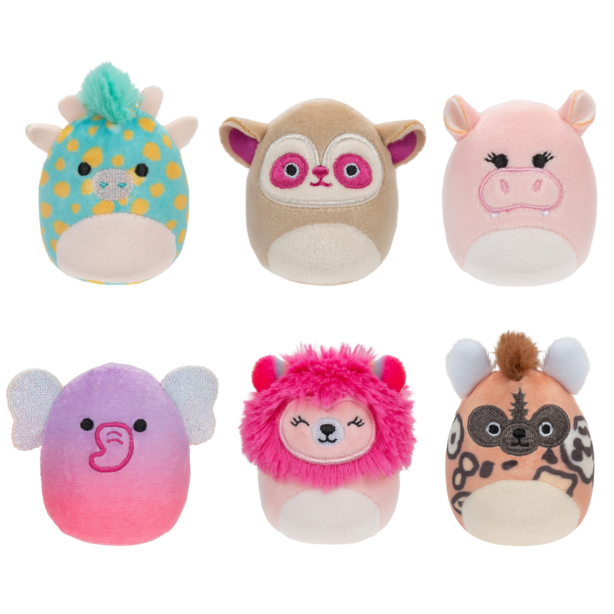 Squishville by Original Squishmallows Safari Squad Plush - Six 2-Inch Squishmallows Plush Including Parson, Ridelle, Deeto, Jace, Darius, and Beijo - Toys for Kids — image 1