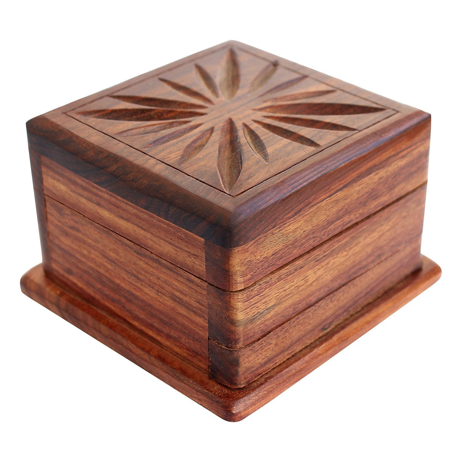 Indian Glance Magic Box - Secret Gift Box With Trick Opening - Storage Organiser for Women's Rings & Necklaces