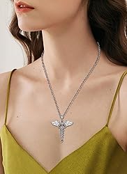 CELESTIA Silver Caduceus 7 Chakra Necklace for