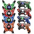 Laser Tag, Stlloys Infrared Laser Tag Guns Set of 4 with Vests, Multi Player Backyard Laser Tag Games for Kids and Adults, La