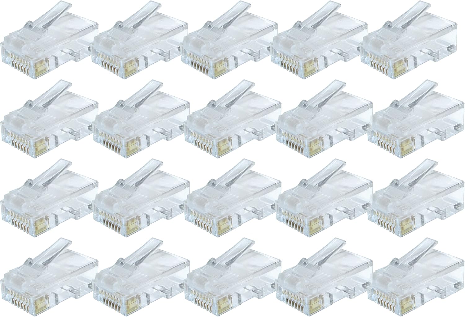 rhinocables - RJ45 Connectors, Gold, 20 Pack
