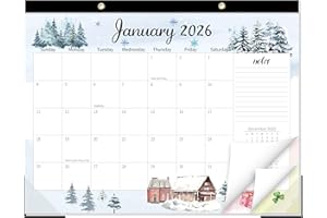 GuassLee Monthly Large Desk Calendar 2026-2027 - 18 Months 22" x 17" Calendar from Jan. 2026 to Jun. 2027, Large Monthly Planner with Holiday Watercolor Design for Office School Home Organizing