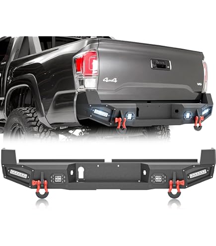 Bull Bar Guard KUAFU Front Winch Bumper For 2016-2023 Toyota Tacoma - Split Type Bull Bar With Winch Mount Split Type Bumper Guard