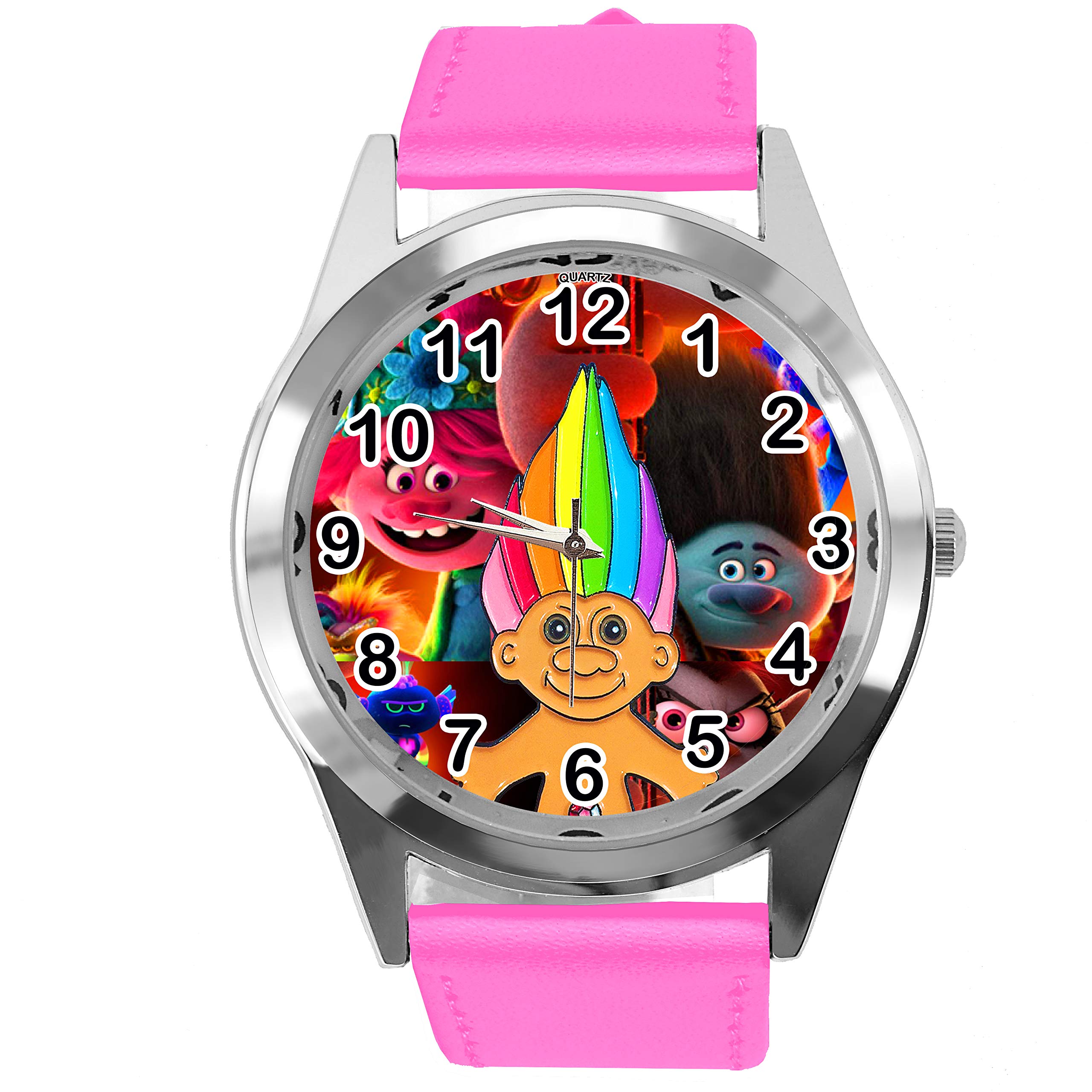 TAPORT HOT Pink Leather Round Watch for Dwarfs Fans