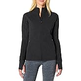 Amazon Essentials Women's Athletic Soft Performance Lightweight Zip Up Workout Running Jacket, Space Dye