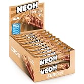 NEOH CRISP N CREAM Bars - Chocolate Covered Wafer Candy Bar with Hazelnut Cream Filling, High Fiber, Low Calorie Snack, No Added Sugar Sweets, Individually Wrapped 20-Pack