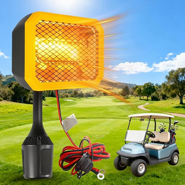 GSQQTE GOLF CART HEATER, 36V BATTERY OPERATED HEATER,...
