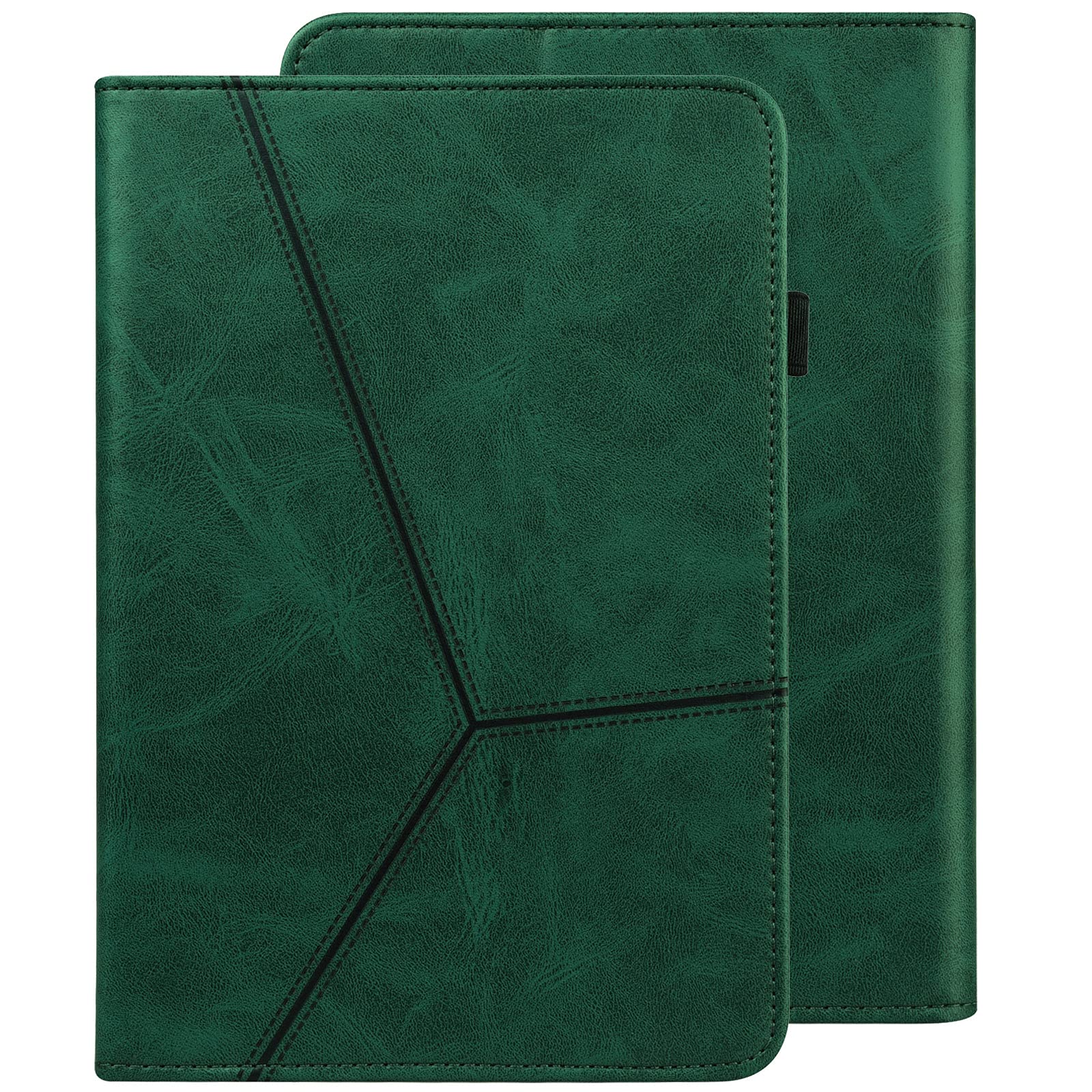 GLANDOTU Case for Lenovo Tab P11 (TB-J606F/TB-J606X)/Tab P11 Plus (TB-J607F) 11 inch, Lightweight Folio Flip Wallet PU Leather Tablet Cover with Fold Stand Function + Stylus pen & Pen Holder -Green