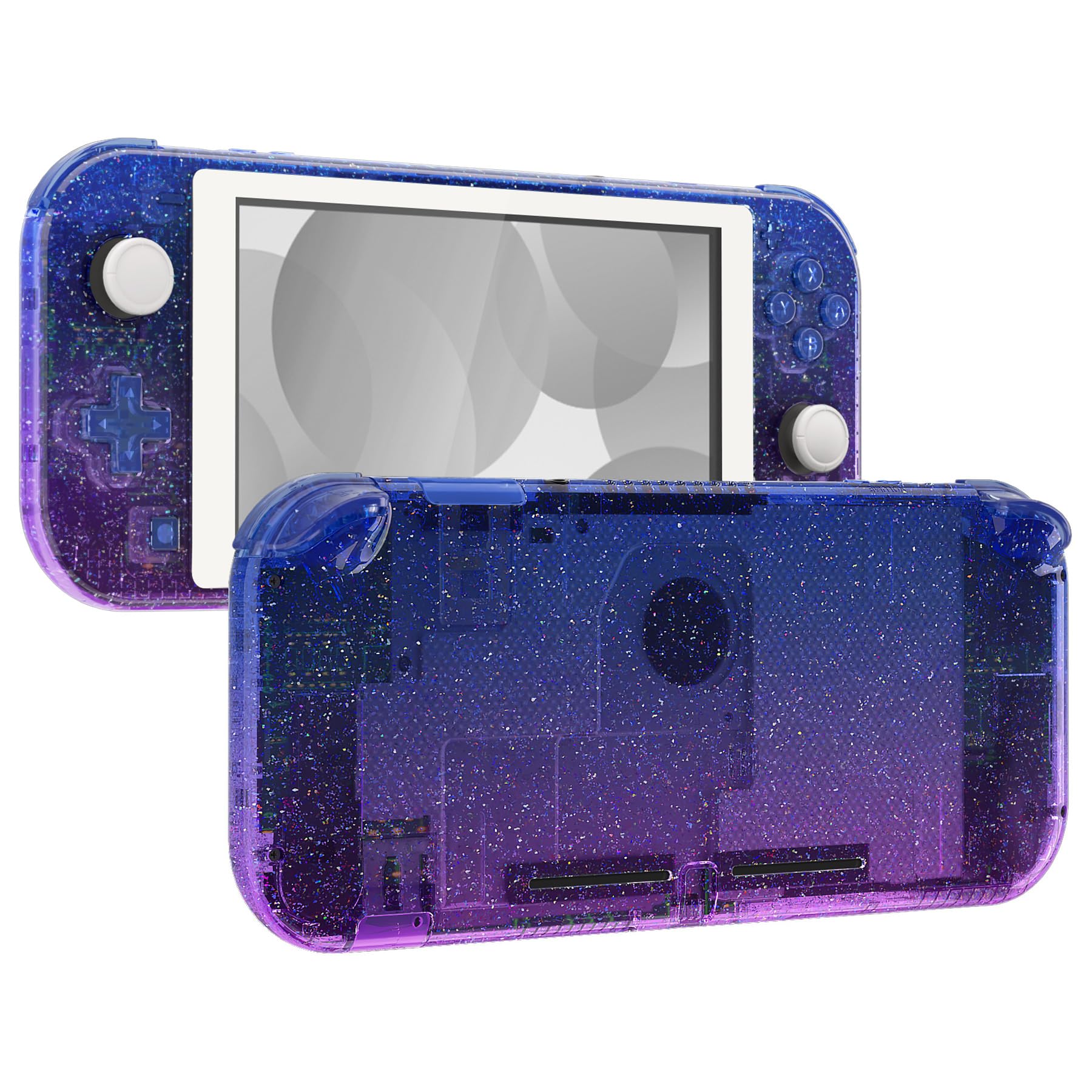 eXtremeRate Carcasa de Repuesto para Nintendo Switch Lite, Carcasa de Controlador de Mano NSL con Protector de Pantalla, Carcasa de Repuesto Personalizada para Nintendo Switch Lite