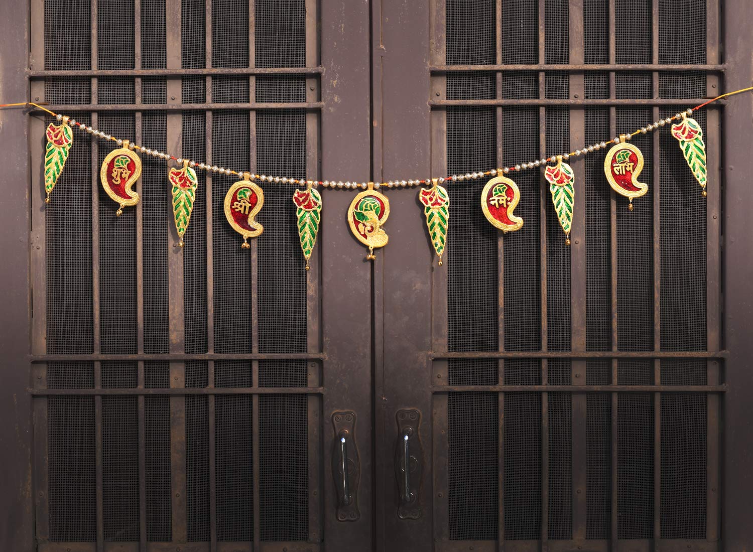 Buy Collectible India Metal Ethnic Bandarwal Door Toran For Pooja